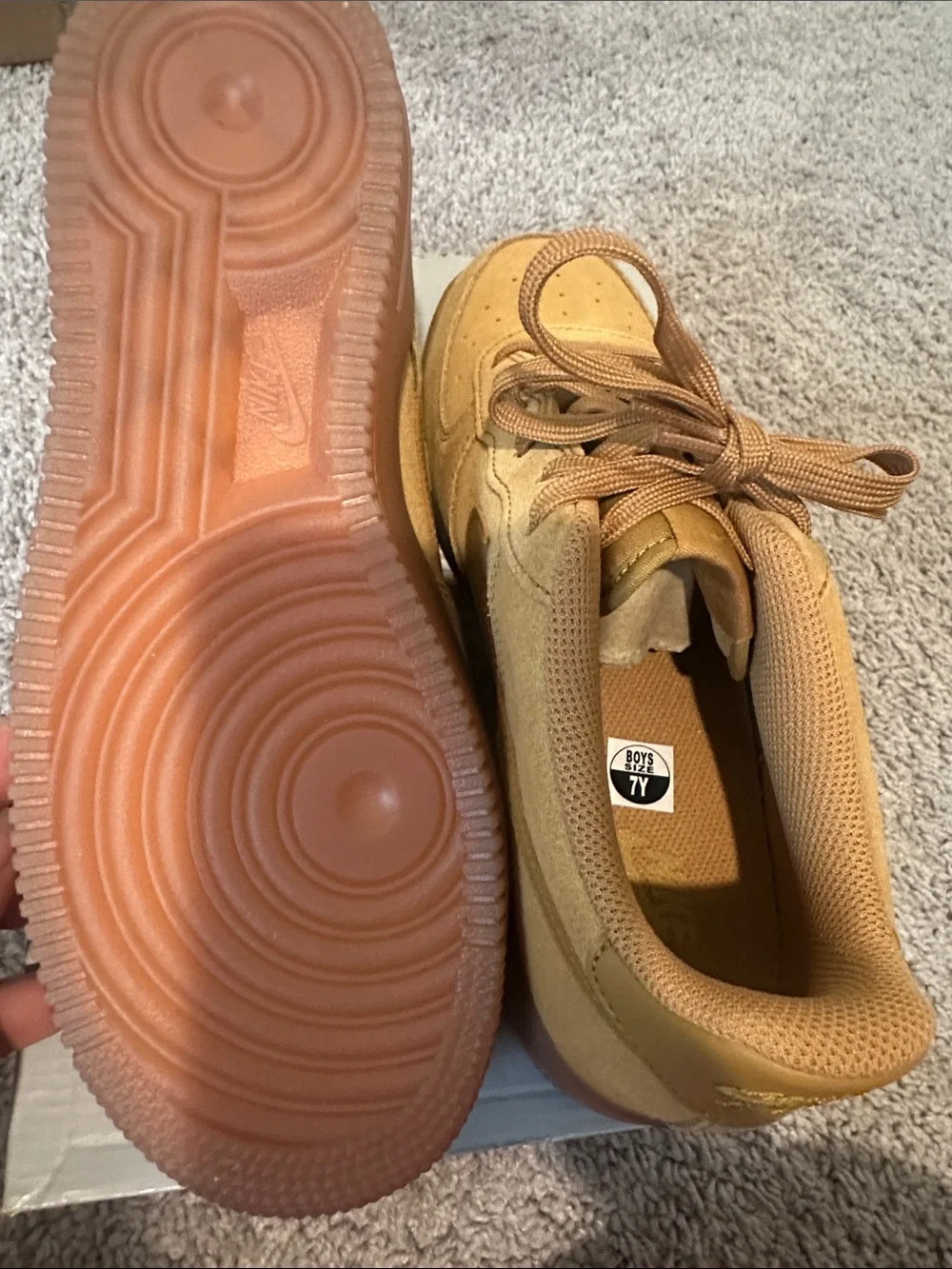 Wheat Air Force 1 Low with Gum Bottom